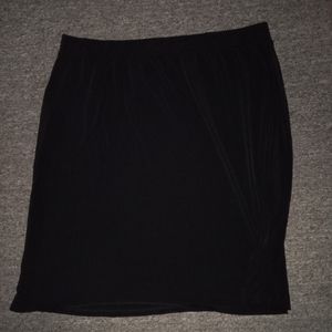Philosophy black skirt plus size 1X knee length skirt